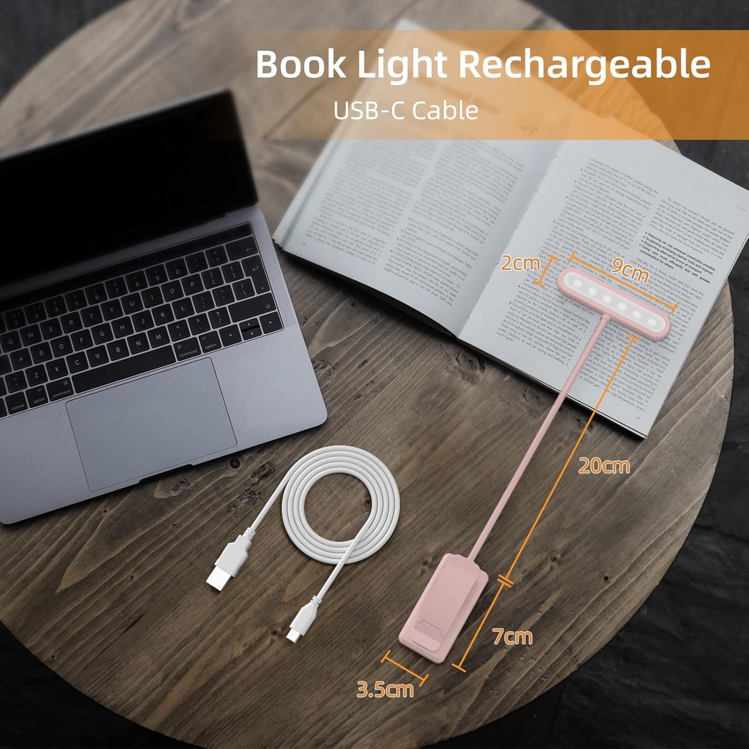 Reading Lamp Book Clamp Black/ - Desk Lamp ulasan dan harga