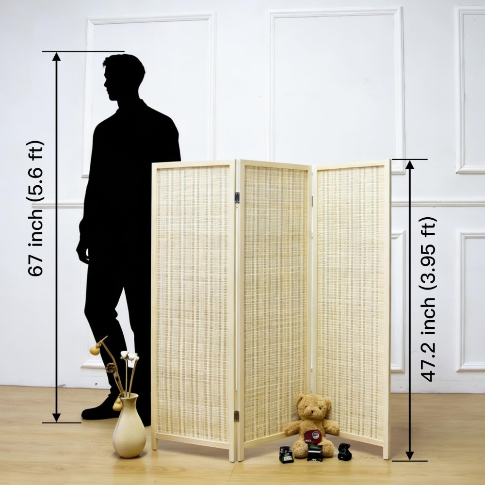 3 Panel Short Room Divider Scr - Partition Screen Divider ulasan dan harga