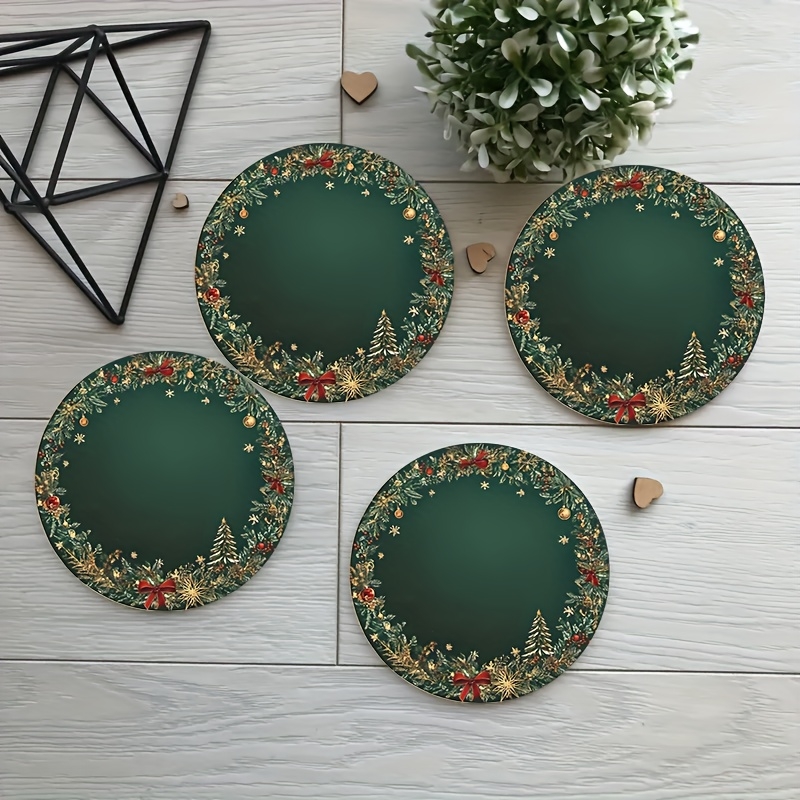 2D Retro Green Christmas Snowb - Office Furniture Brands ulasan dan harga