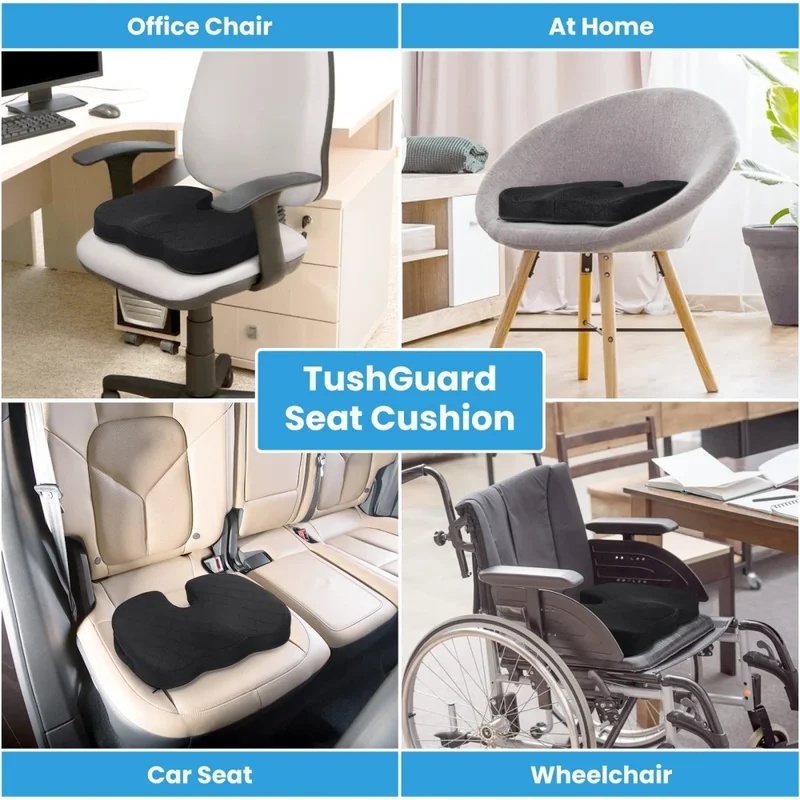 U-Shaped Memory Foam Seat Cush - Office Chair Cushion ulasan dan harga