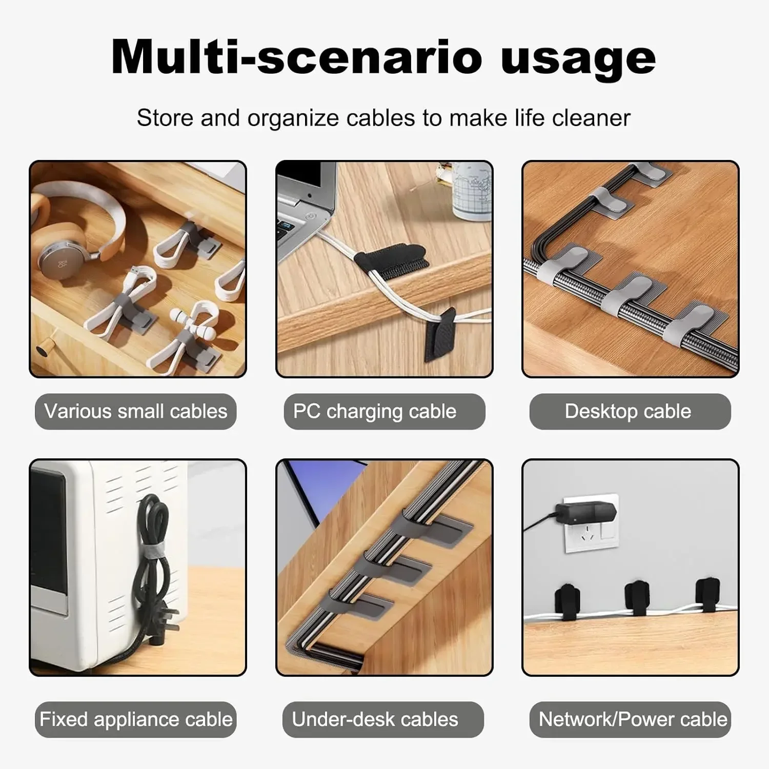 Reusable Cable Ties Fastening  - Desk Organizer ulasan dan harga