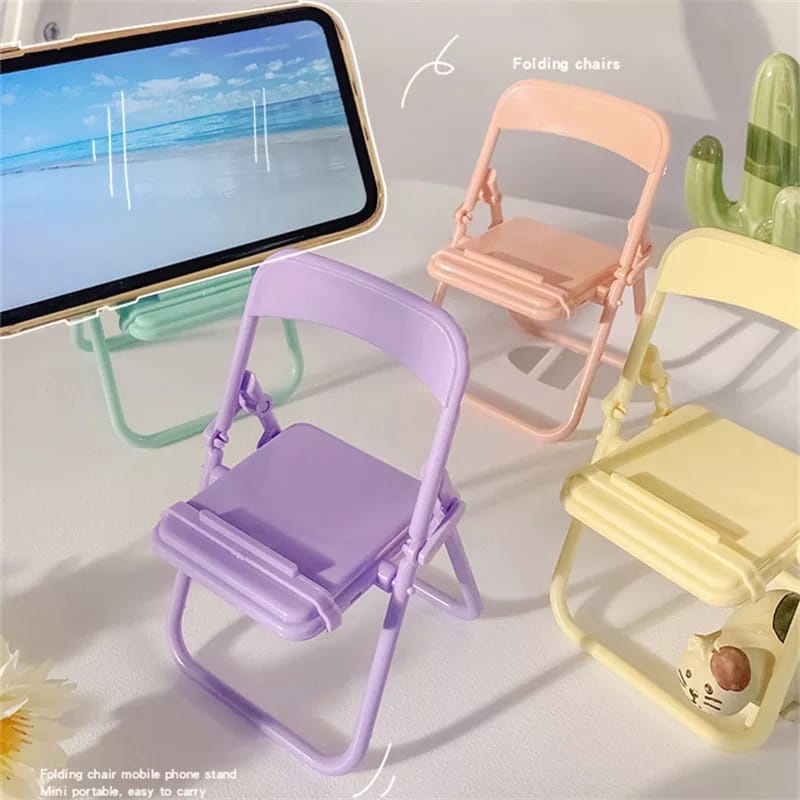 Cute Chair Phone Holder Stand  - Office Stool ulasan dan harga