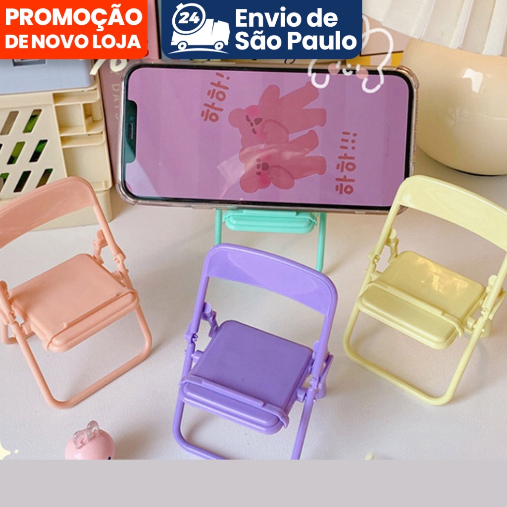 Cute Chair Phone Holder Stand  - Office Stool ulasan dan harga