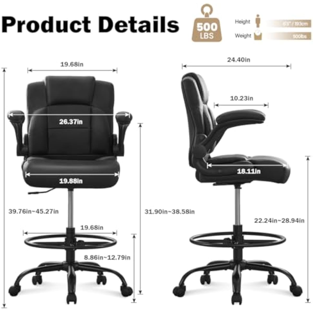 Ergonomic Tall Stool for Stand - Standing Desk ulasan dan harga