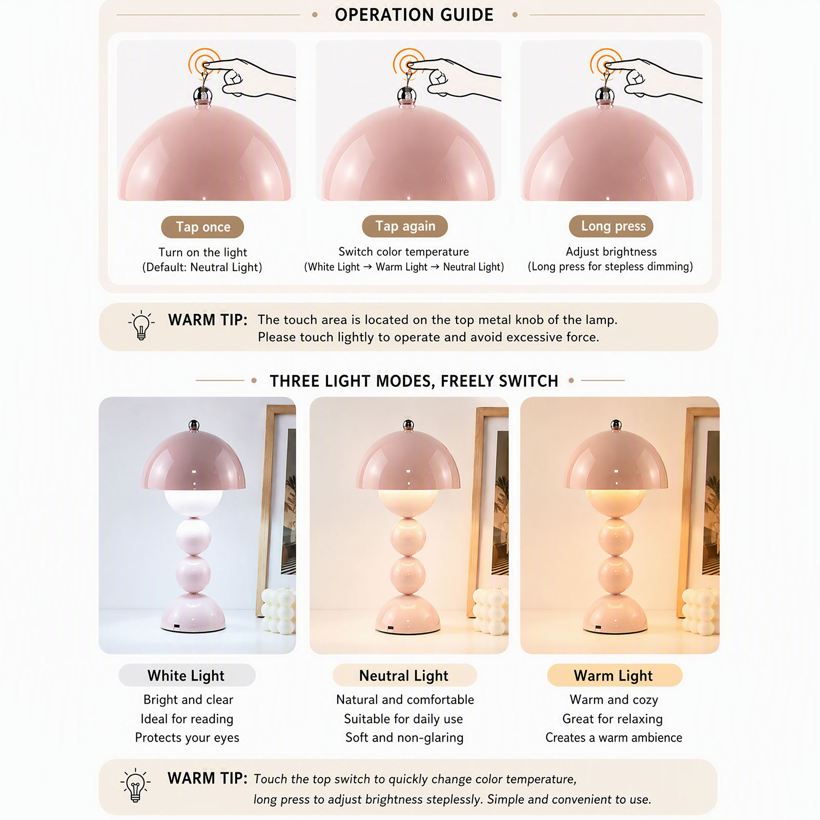 Vintage Mushroom Table Lamp US - Desk Lamp ulasan dan harga